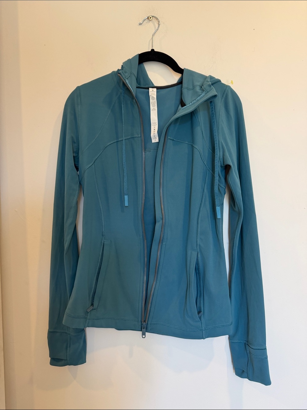 lululemon athletica aqua zip define hoodie with black trim - Picture 13 of 13